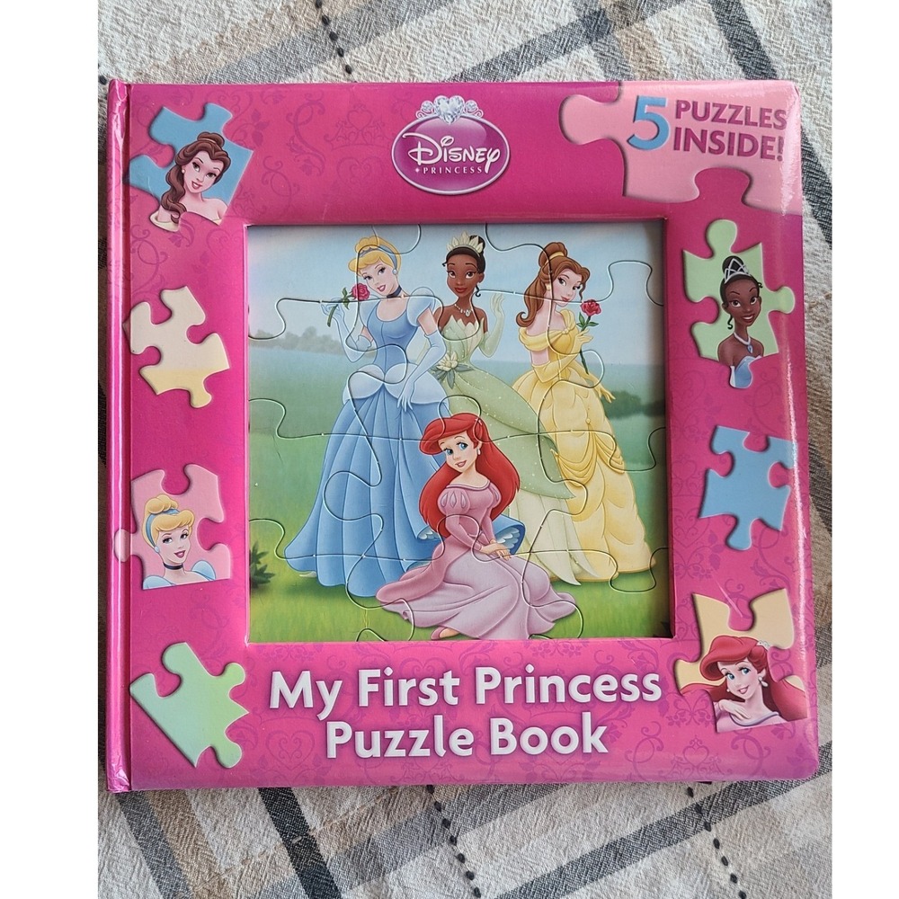Disney Princess My First Princess Puzzle Book 5 Puzzles Ariel Belle Tiana board